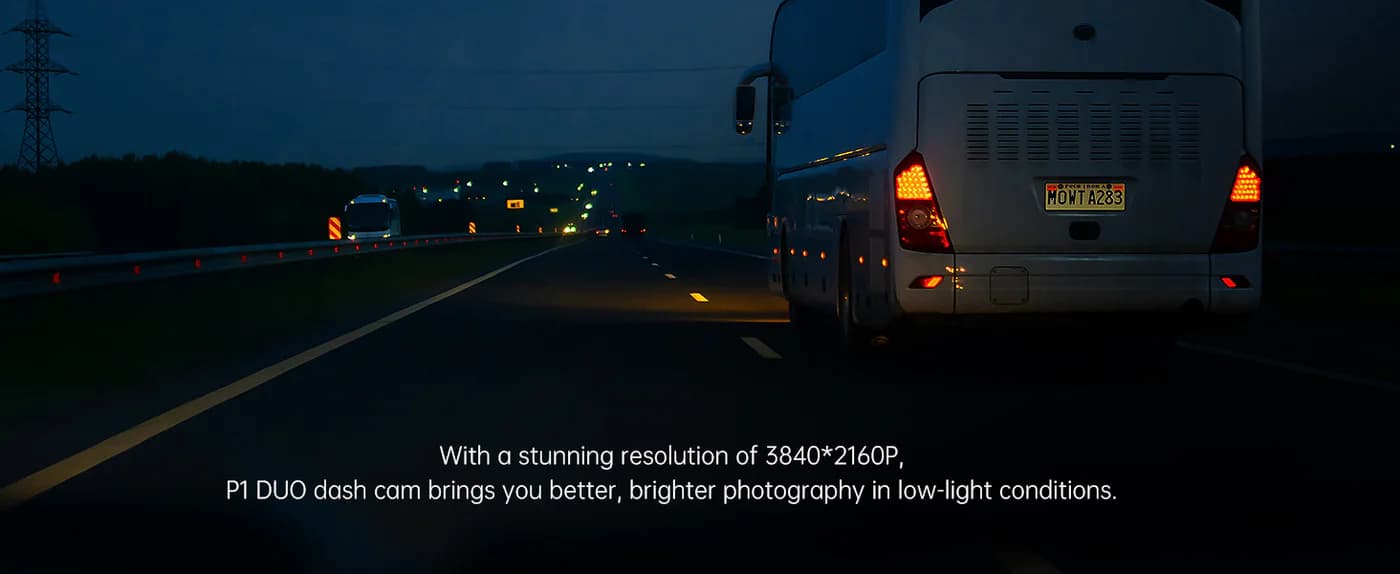 Pelsee P1 Duo 4K Dash Cam Features
